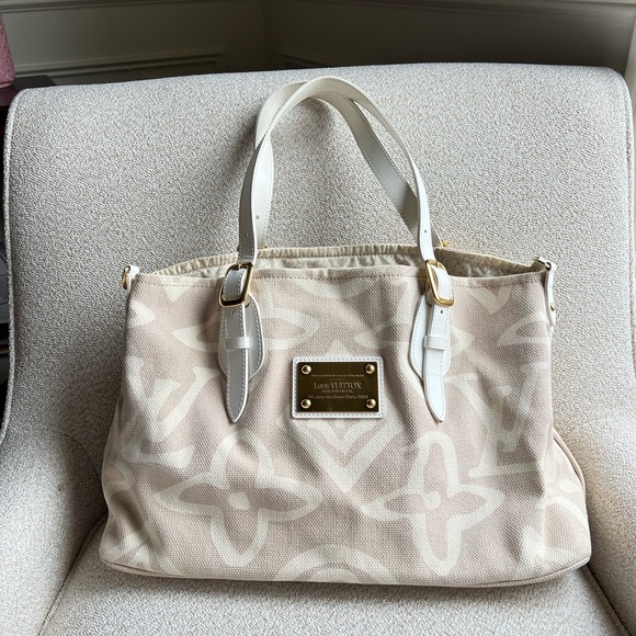 Louis Vuitton Tahitienne Cabas  Canvas Tote, second hand - Picture 1 of 16